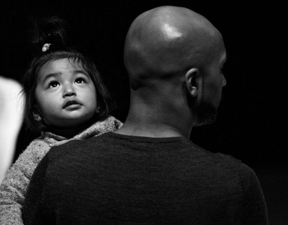 Akram Khan reading Journey With The Gods to his daughter