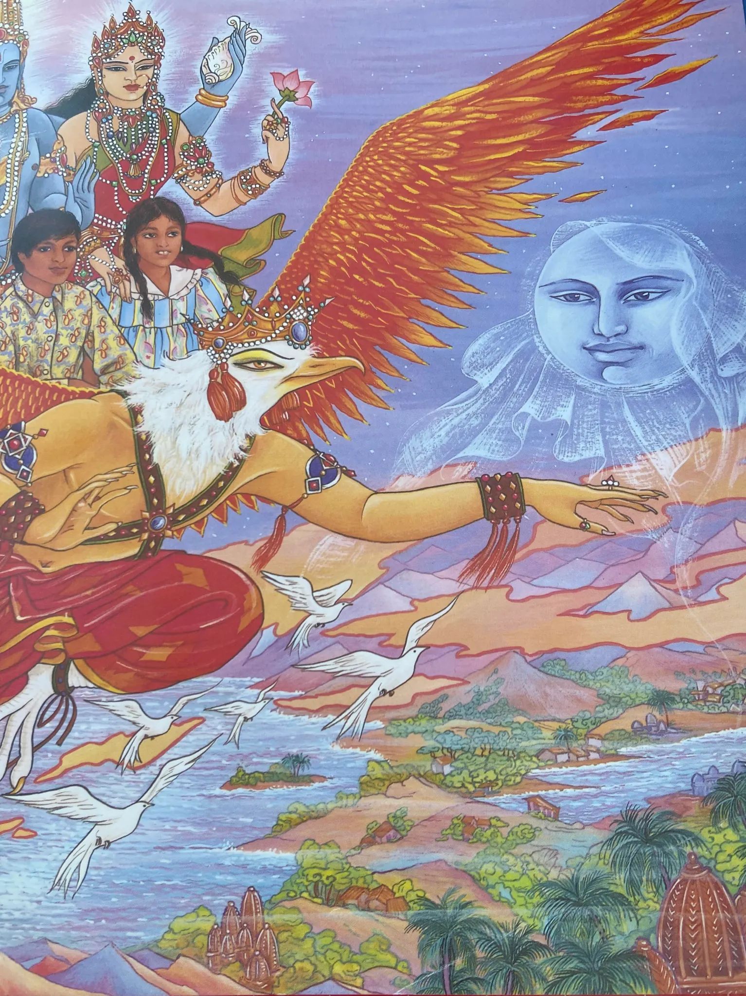 Illustration of Garud from Journey With The Gods