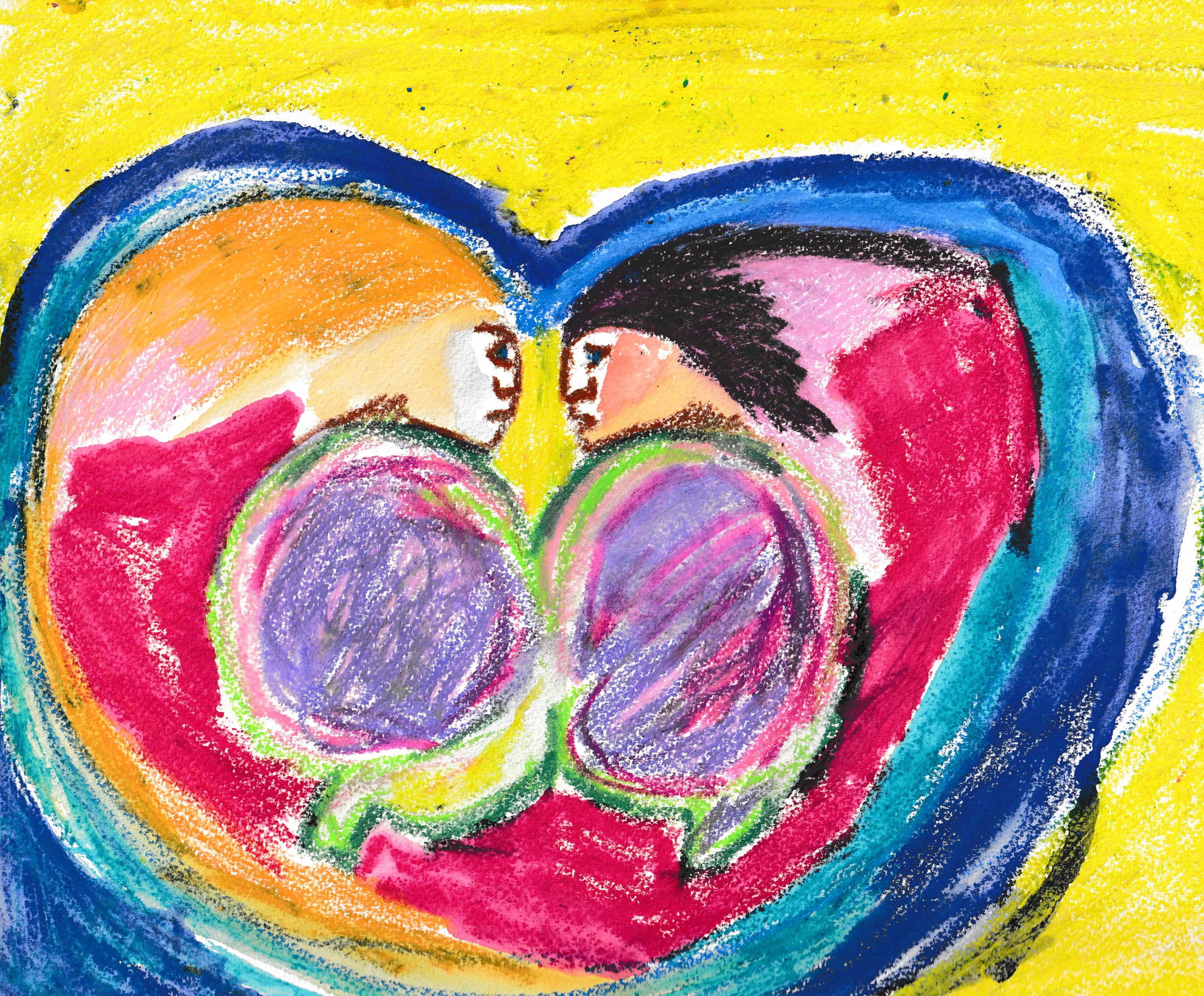 Heart painting by Linda Shanson
