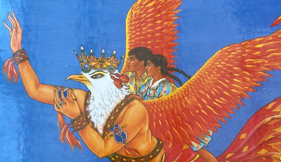 Journey With The Gods book cover, illustrated by Anita Chowdry
