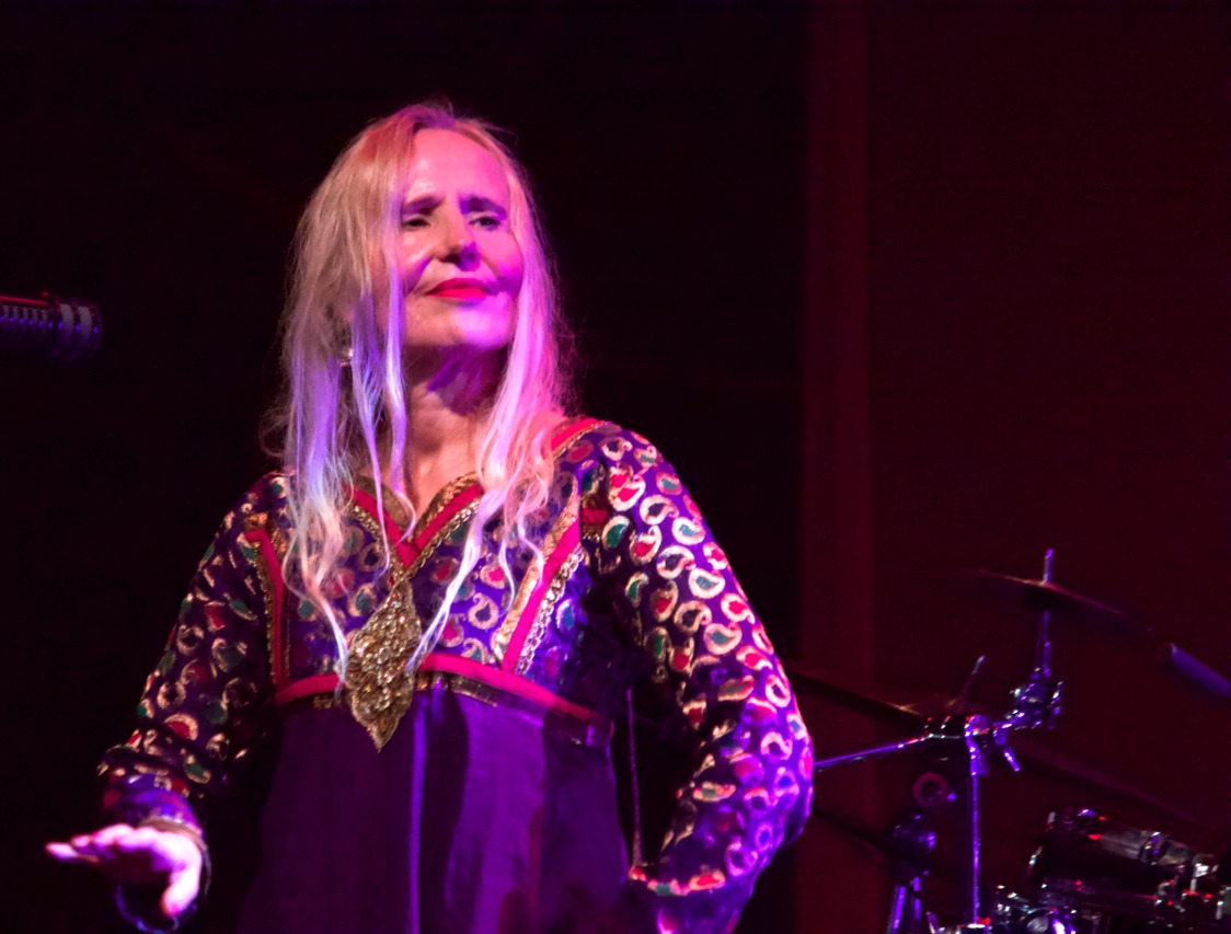 Linda Shanson performing on stage